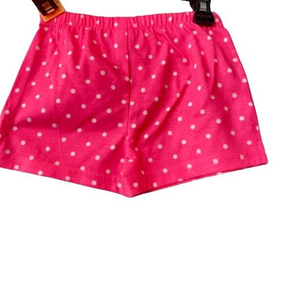 Toddler Carters Size 24 Months Pink Polka Dot Shorts Girls Flame Resistant - Picture 2 of 6